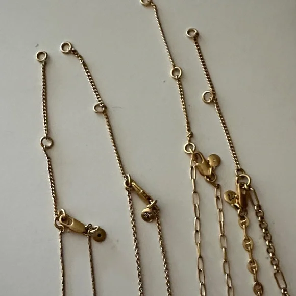 Madewell Gold and Cream Necklace Set - Picture 3 of 3